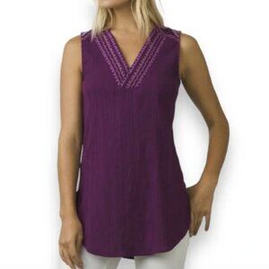 prAna Embroidered Sleeveless Tunic Dress